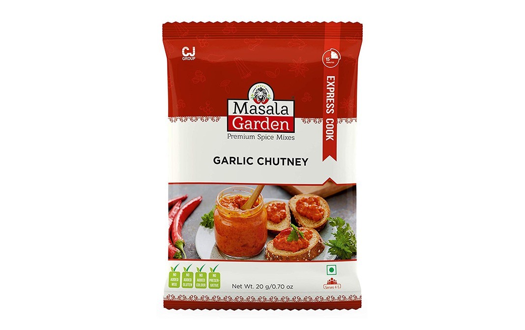 Masala Garden Garlic Chutney    Pack  20 grams